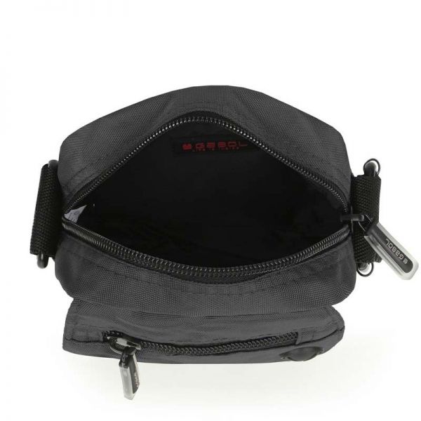 Τσαντάκι ώμου μικρό μαύρο Gabol Twist Shoulder Bag Black, εσωτερικό