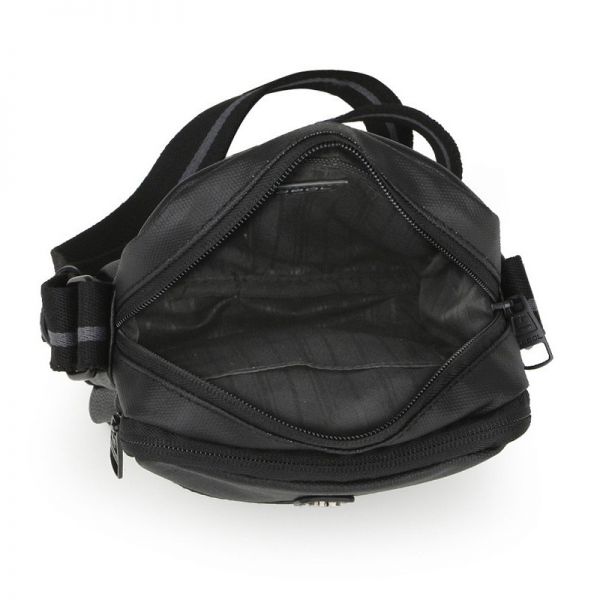 Τσαντάκι ώμου ανδρικό μικρό μαύρη Gabol Soho Shoulder Bag, εσωτερικό