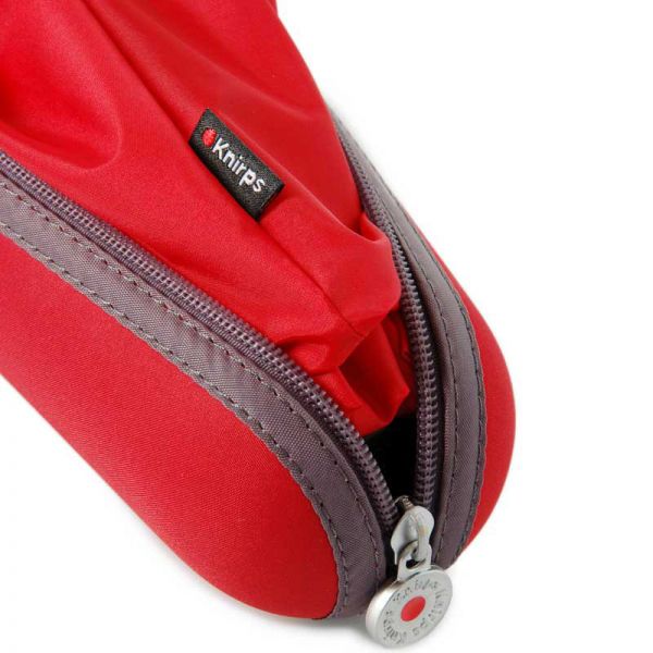 Manual Mini Folding Umbrella Knirps X1 Red / Heart