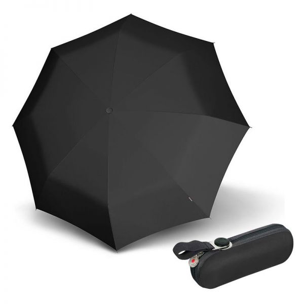 Ομπρέλα super mini σπαστή μαύρη Knirps Pocket Umbrella X1 Black