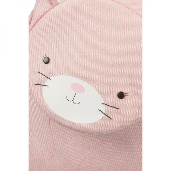 Σακίδιο πλάτης παιδικό κουνελάκι Samsonite Happy Sammies Rabbit Rosie Backpack S, λεπτομέρεια, μπροστινή όψη