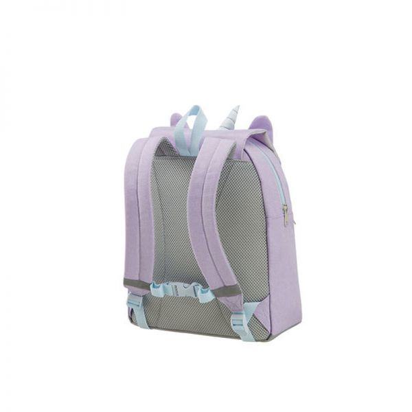 Σακίδιο πλάτης  παιδικό μονόκερος Samsonite Happy Sammies Lily Unicorn Backpack S+, πίσω όψη