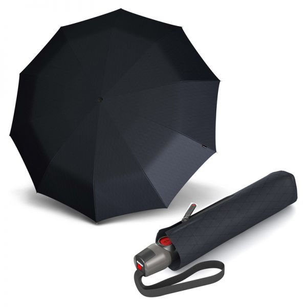 Automatic Open - Close Folding Umbrella Knirps T.200 Duomatic Men's Prints Rhοmbus