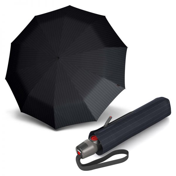 Automatic Open - Close Folding Umbrella Knirps T.200 Duomatic Men's Prints Stripes
