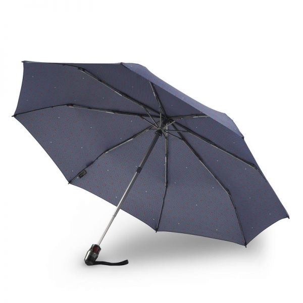 Automatic Open - Close Folding Umbrella Knirps T.200 Duomatic Fashion Collection Men Frank Blue