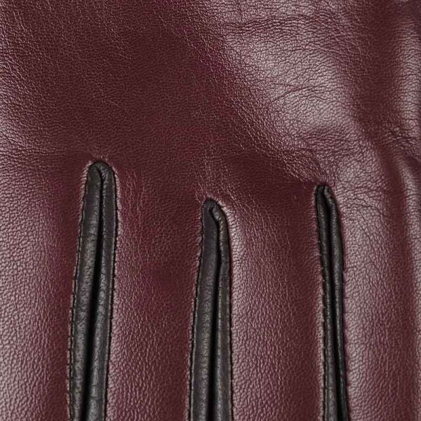 Γάντια δερμάτινα γυναικεία δίχρωμα Guy Laroche  Two - Tone Leather Gloves, λεπτομέρεια