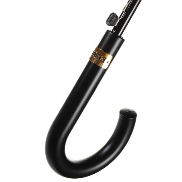 Ομπρέλα μεγάλη ανδρική αυτόματη καρό Ferre Stick Umbrella Check Pied de Poule , λεπτομέρεια, λαβή