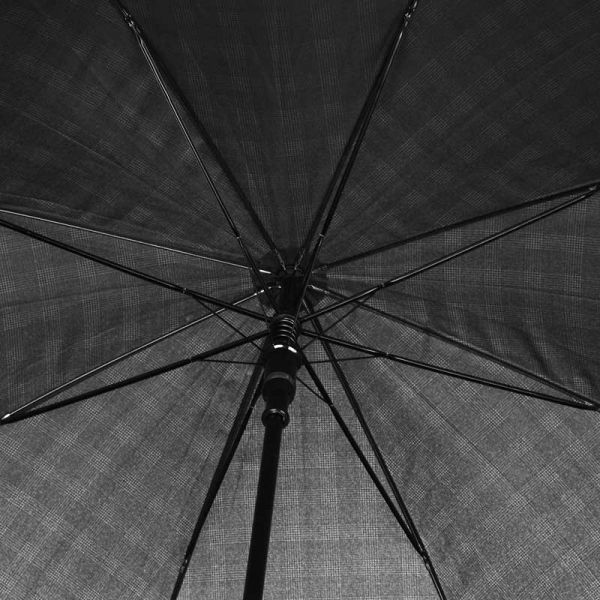 Ομπρέλα μεγάλη ανδρική αυτόματη καρό Ferre Stick Umbrella Check Classic, λεπτομέρεια, μπανέλες
