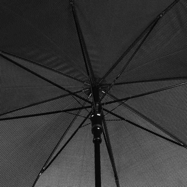 Ομπρέλα μεγάλη ανδρική αυτόματη καρό Ferre Stick Umbrella Check Pied de Poule , λεπτομέρεια, μπανέλες
