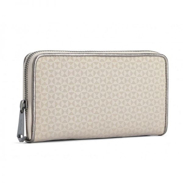 Πορτοφόλι γυναικείο Kipling City LM Nimmi Wallet Almond Embossed, πίσω όψη