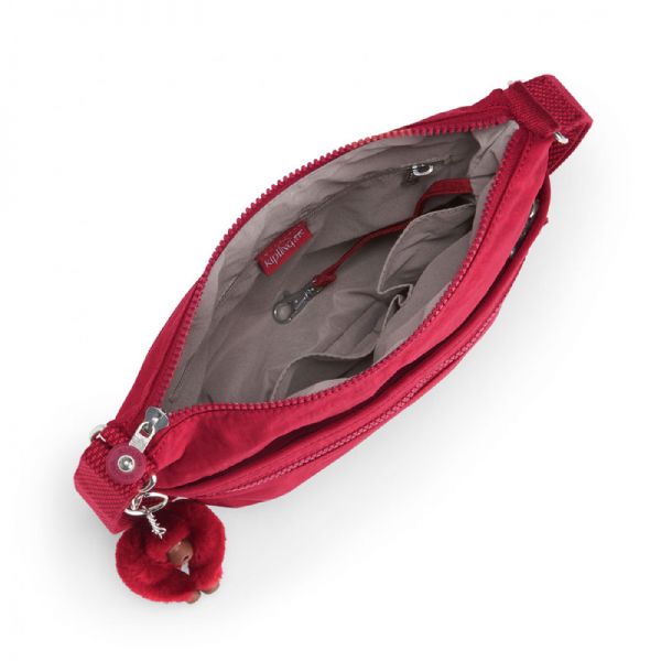 Τσάντα ώμου γυναικεία κόκκινη Kipling Basic Arto Shoulder Bag Cross-Body Radiant Red C, εσωτερικό