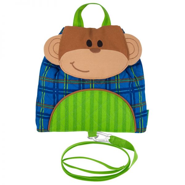Σακίδιο πλάτης παιδικό με ιμάντα μαϊμουδάκι  Stephen Joseph Buddy Bag Monkey With Safety Harness