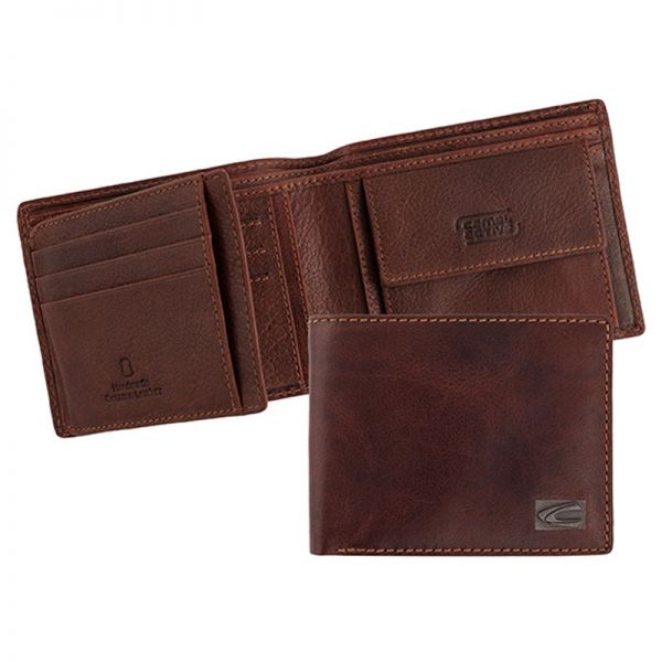 Leather Horizontal Wallet Camel Active Calgary Brown