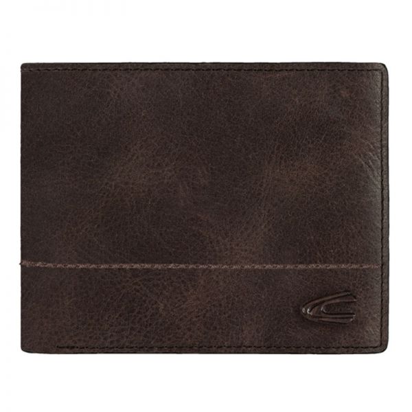 Leather Horizontal Wallet Camel Active Hanoi Brown