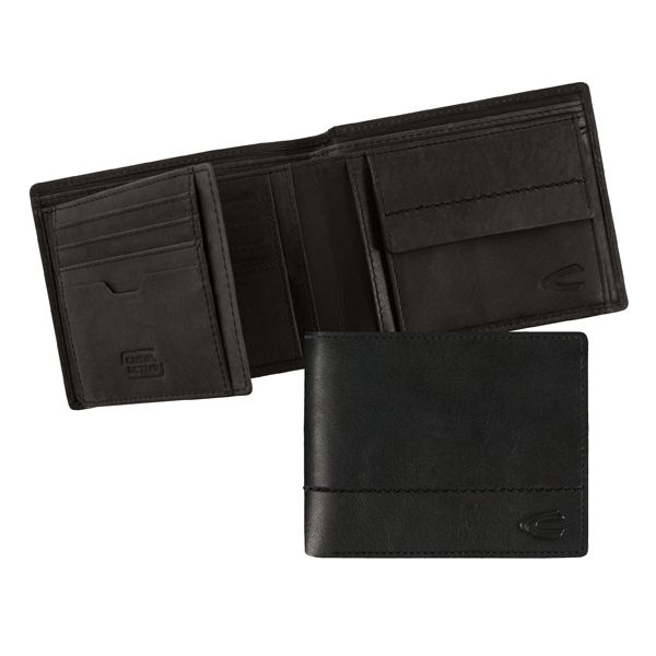 Leather Wallet Camel Active Hanoi 279-703-60 Black