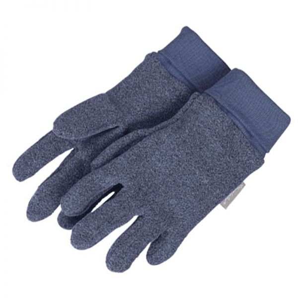 Γάντια παιδικά fleece μελανζέ μπλε ραφ Sterntaler Gloves Raf Blue Melange