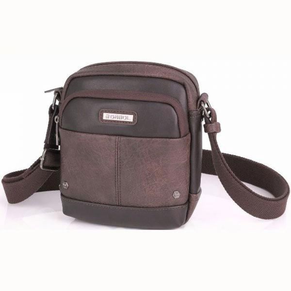 Τσαντάκι ώμου ανδρικό καφέ Gabol Pocket Shoulder Bag Brown