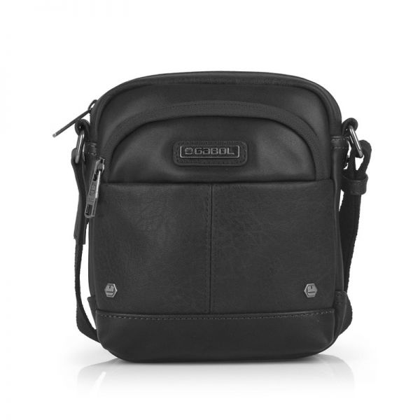 Τσαντάκι ώμου ανδρικό μαύρο Gabol Pocket Shoulder Bag Black