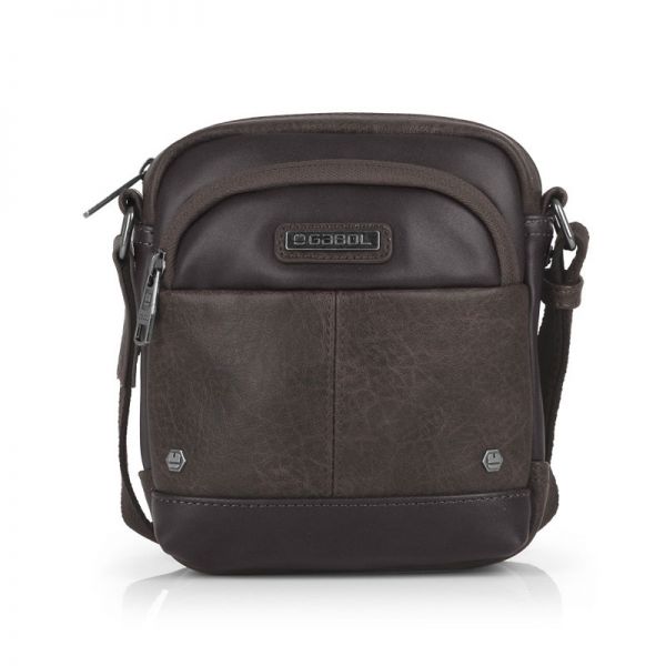 Τσαντάκι ώμου ανδρικό καφέ Gabol Pocket Shoulder Bag Brown