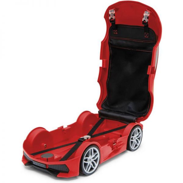 Βαλίτσα παιδική αυτοκίνητο κόκκινη Ridaz Lamborghini Huracán Red, εσωτερικό