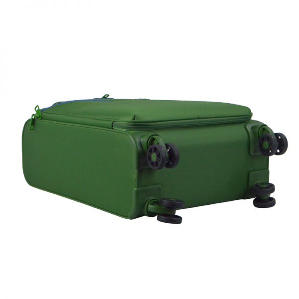 Βαλίτσα μαλακή μικρή με τέσσερεις ρόδες πράσινη Verage Breeze 4W Ivy Green 55cm, δεξιά όψη, ρόδες
