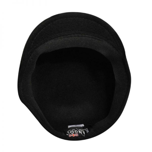 Καπέλο τραγιάσκα χειμερινό μάλλινο μαύρο Kangol Seamless Wool 507