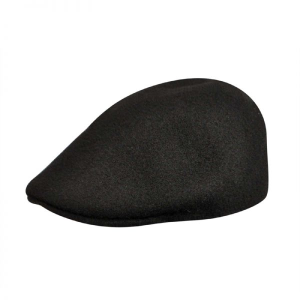 Καπέλο τραγιάσκα χειμερινό μάλλινο μαύρο Kangol Seamless Wool 507 Black