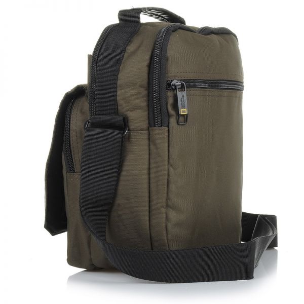 Τσάντα ώμου - χεριού ανδρική χακί National Geographic Pro Utility Bag With Top Handle Khaki