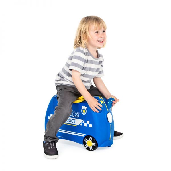 Kids Cabin Luggage Trunki Percy The Police Car