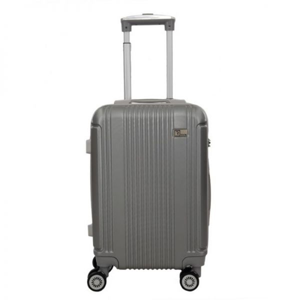 Cabin Hard Luggage 4 Wheels Rain RB9028 Silver