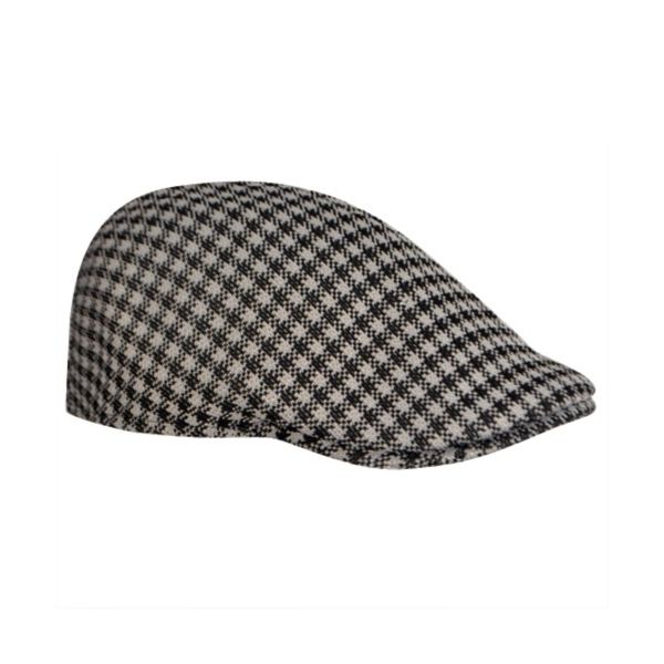 Καπέλο τραγιάσκα καλοκαιρινή καρό γκρι  Kangol Houndstooth 507 K1327CO-BK001
