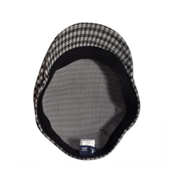 Καπέλο τραγιάσκα καλοκαιρινή καρό γκρι  Kangol Houndstooth 507 K1327CO-BK001