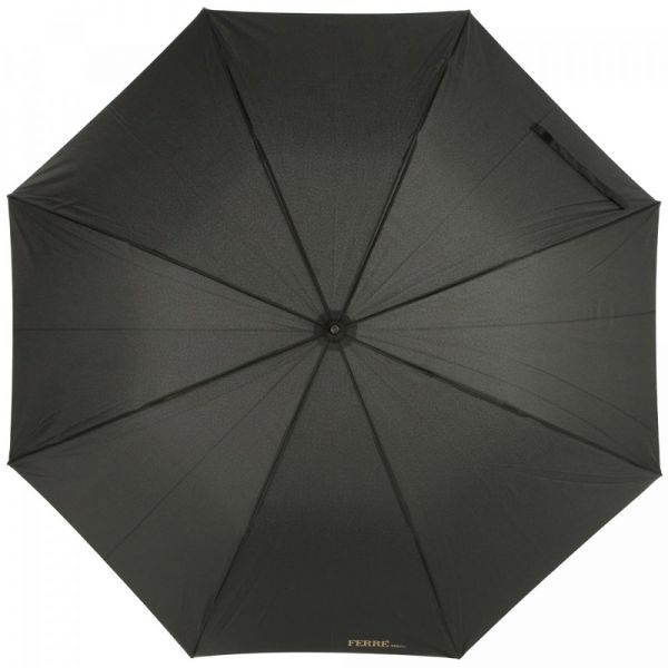 Ομπρέλα ανδρική μεγάλη αυτόματη μαύρη Ferré‎ Stick Umbrella Black.