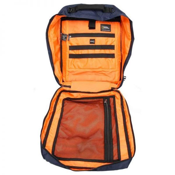 Τσάντα ταξιδίου - σακίδιο πλάτης μπλε National Geographic Hybrid 3 Way Backpack Blue, εσωτερικό.