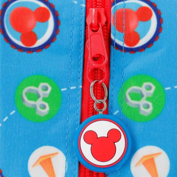 Σακίδιο πλάτης παιδικό Disney Mickey Mouse 3D World Backpack, λεπτομέρεια, φερμουάρ.