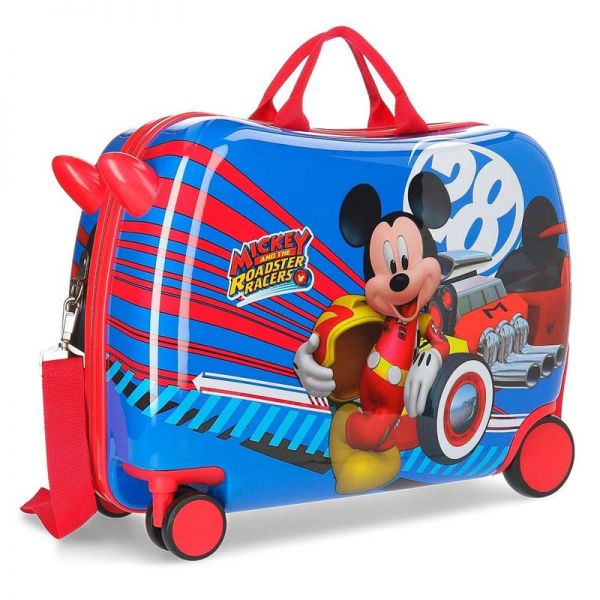 Βαλίτσα παιδική μικρή με 4 ρόδες Disney Mickey Mouse Roadster Racers Luggage