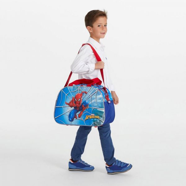 Kids' Travel Bag Spiderman Street Blue