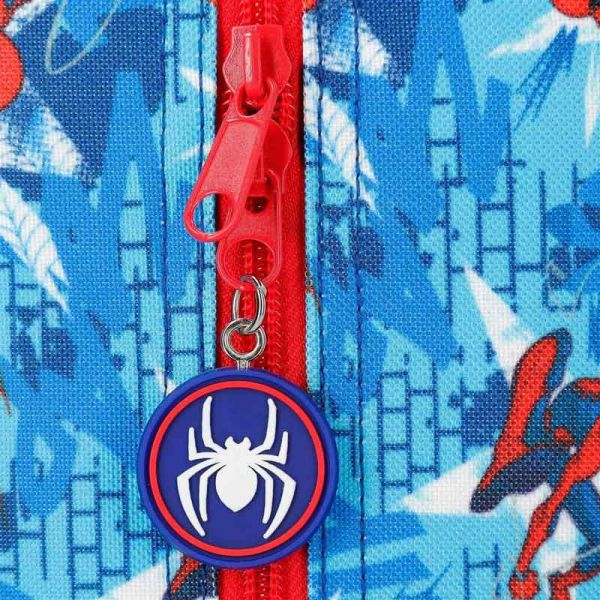 Τσάντα ταξιδίου παιδική Spiderman Street Travel Bag, λεπτομέρεια, φερμουάρ.