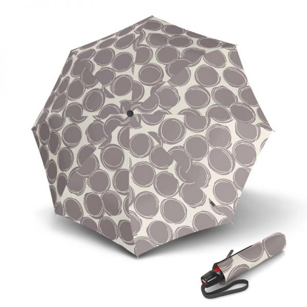 Ομπρέλα σπαστή αντηλιακή με αυτόματο άνοιγμα - κλείσιμο Knirps T.200 Folding Umbrella Duomatic Cala UV Protection Stone