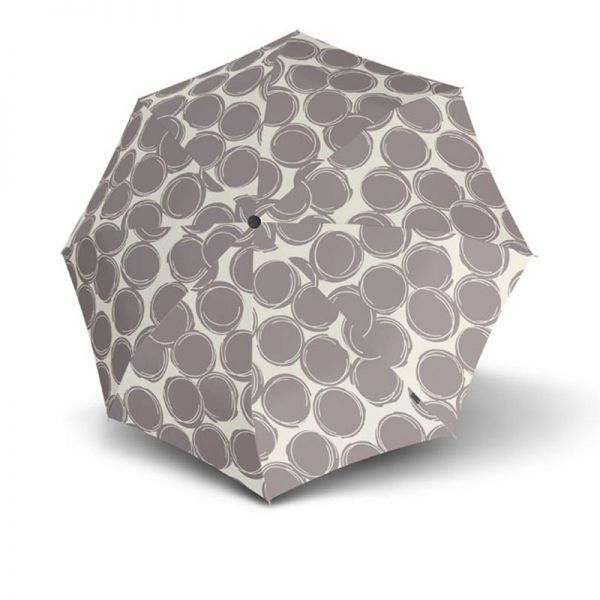 Automatic Open - Close Folding Umbrella With UV Protection Knirps T.200 Duomatic Cala Stone 9532008320
