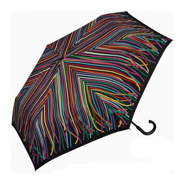 Ομπρέλα σπαστή ριγέ United Colors Of Benetton Super Mini RH Folding Umbrella Multi Stripes.