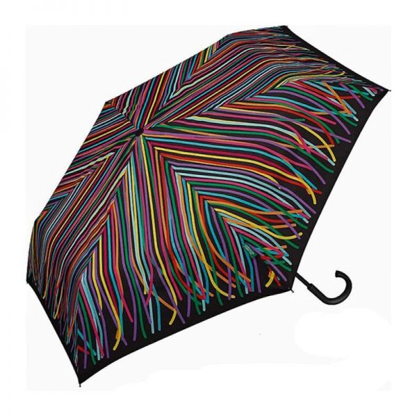 Ομπρέλα σπαστή πολύχρωμες κορδέλες United Colors Of Benetton Super Mini RH Folding Umbrella Ribbons.