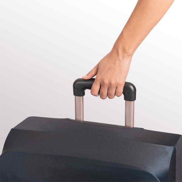 Προστατευτικό κάλυμμα βαλίτσας Travel Blue Luggage Cover Black, λεπτομέρεια.