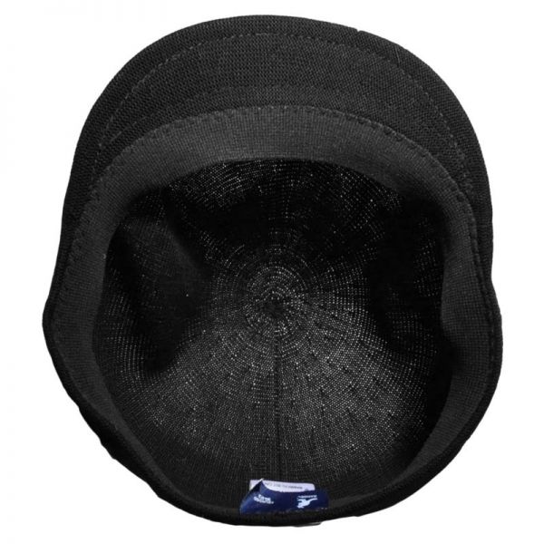 Καπέλο τραγιάσκα καλοκαιρινή μαύρη Kangol Bamboo 507 Black, εσωτερικό.