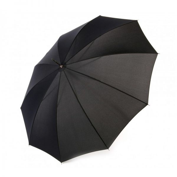 Ομπρέλα μεγάλη αυτόματη μαύρη με ξύλινη λαβή Knirps Stick Long AC Black
