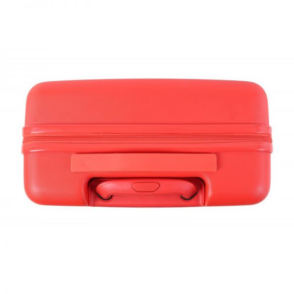 Βαλίτσα σκληρή μικρή κόκκινη United Colors Of Benetton 4W Luggage UCB Red, επάνω όψη.