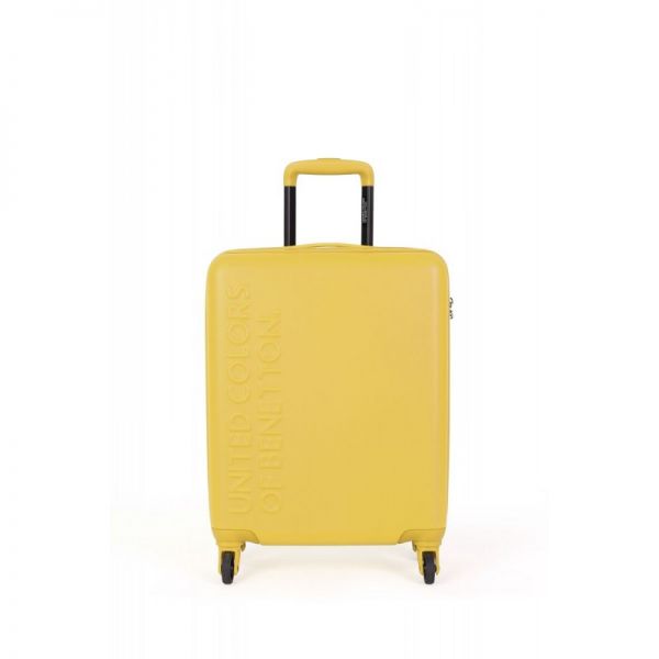 Cabin Hard Luggage United Colors Of Benetton 4W UCB Yellow