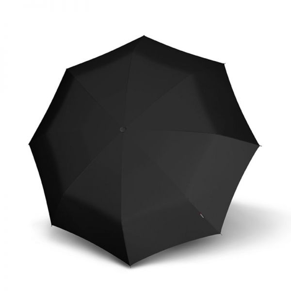 Ομπρέλα mini σπαστή χειροκίνητη μαύρη Knirps T.010 Folding Pocket Umbrella Solids Black