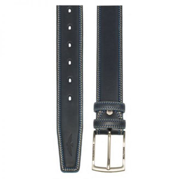 Leather Belt Aeronautica Militare AM 408 Black