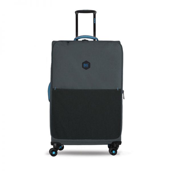 Βαλίτσα υφασμάτινη μεγάλη γκρι με 4 ρόδες BG Berlin Aerolite Luggage 28''.